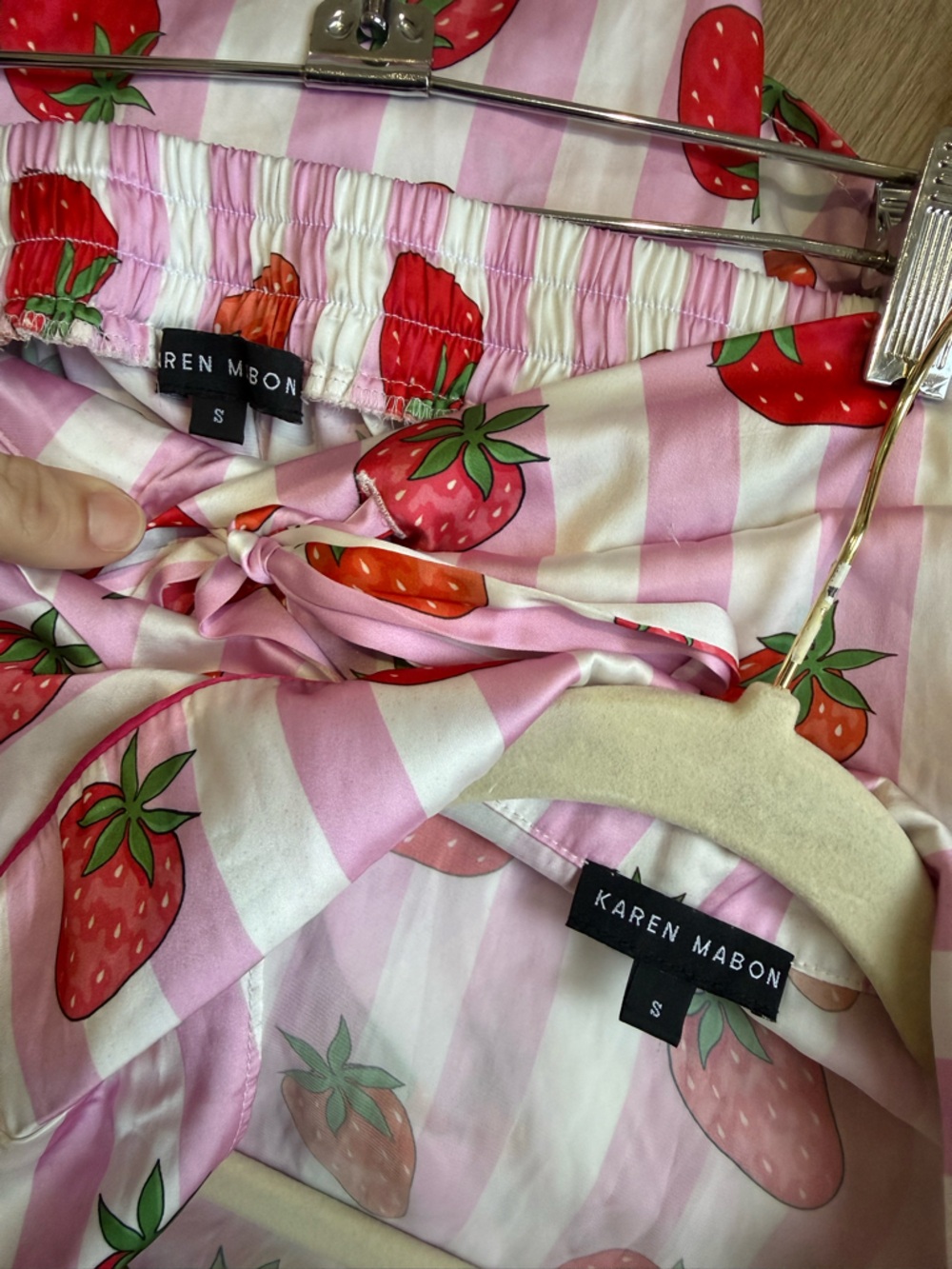 Karen Mabon Strawberry Pajama Set Anthropologie - Picture 4 of 4